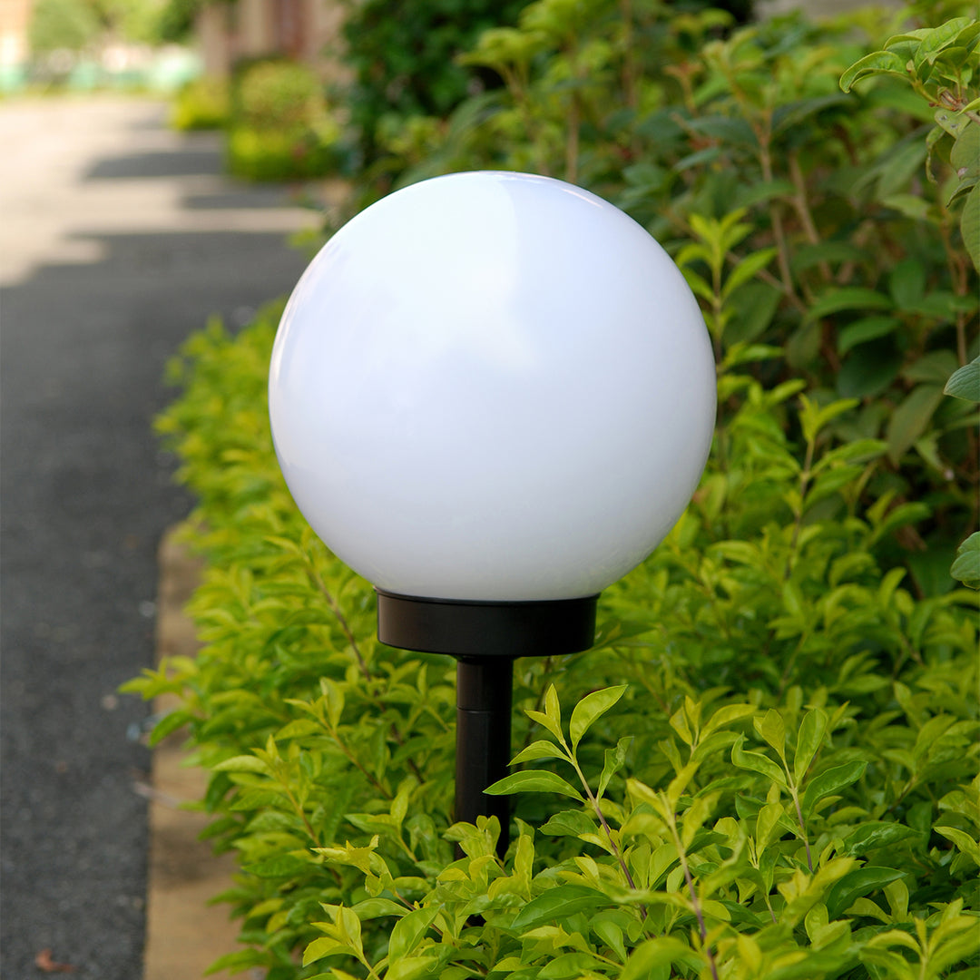 Lampe solaire GreenBlue, autoportante, jardin, sphère 25x25x58cm, LED blanche, GB166, 4 pièces