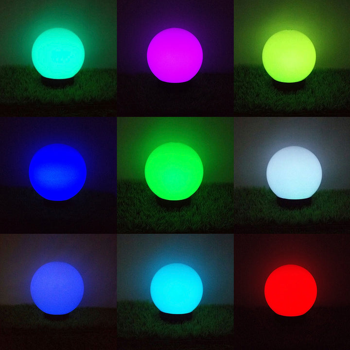 Lampe solaire GreenBlue, autoportante, jardin, sphère 25x25x58cm, RGB LED, GB165, 4 pièces