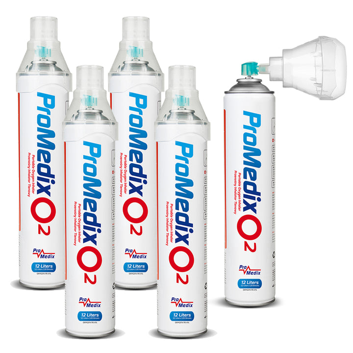 Inhalateur portable d'oxygène en boîte à 99,4 % Promedix 12L, PR-994, 5 unités