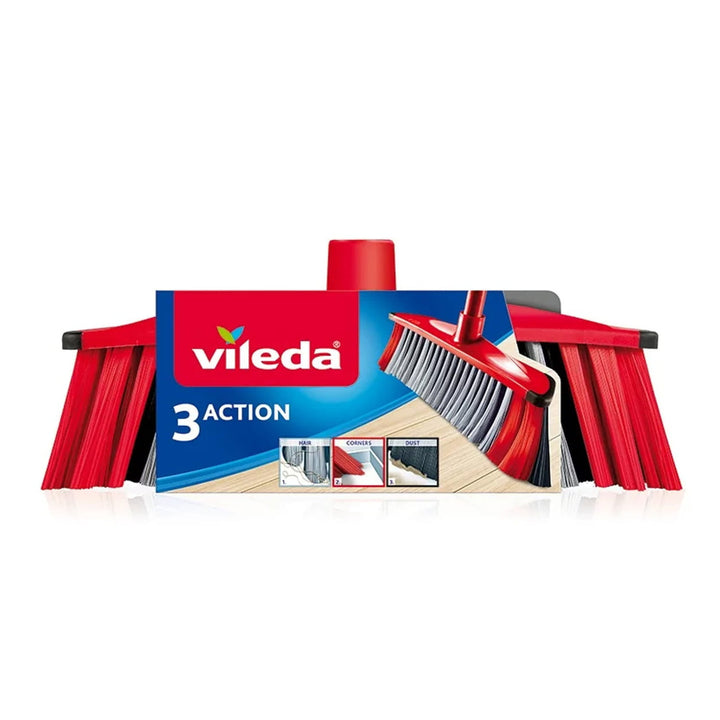 Brosse à trois fibres, sans manche, cartouche Vileda 3-Action