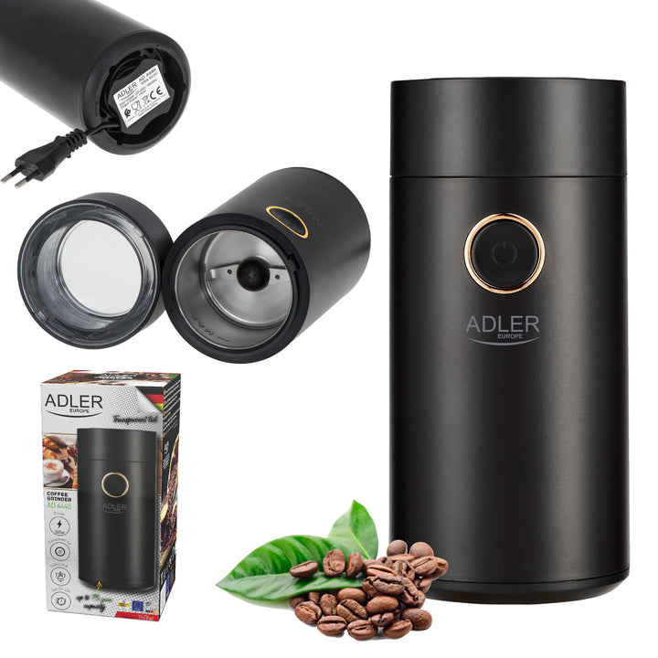 Moulin à café électrique Adler, 150W, noir, AD 4446BG