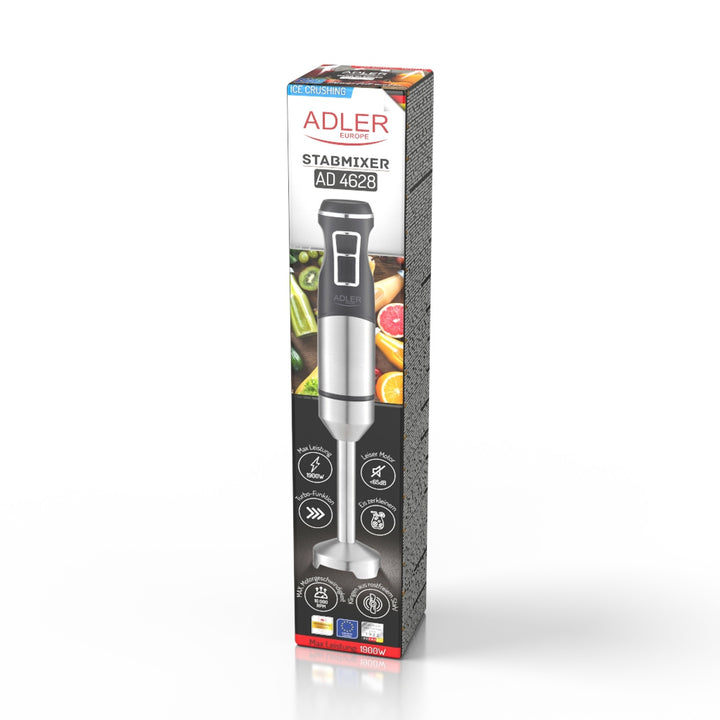 Mixeur plongeant Adler, fonction turbo, fonction broyeur de glace, 1900W, AD 4628