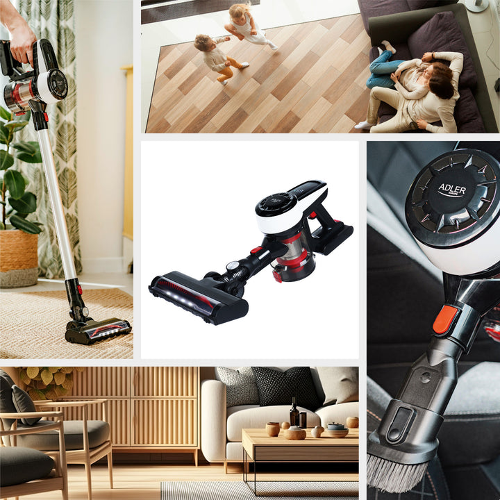Aspirateur vertical Adler AD 7048 sans fil noir à main