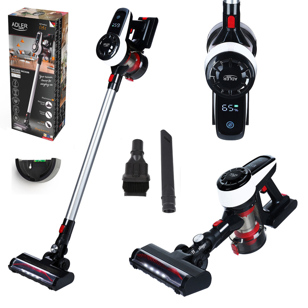 Aspirateur vertical Adler AD 7048 sans fil noir à main