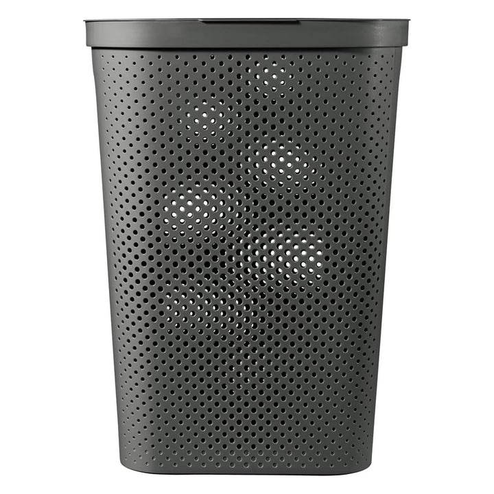 Curver Infinity Panier à linge recyclé 60L gris foncé
