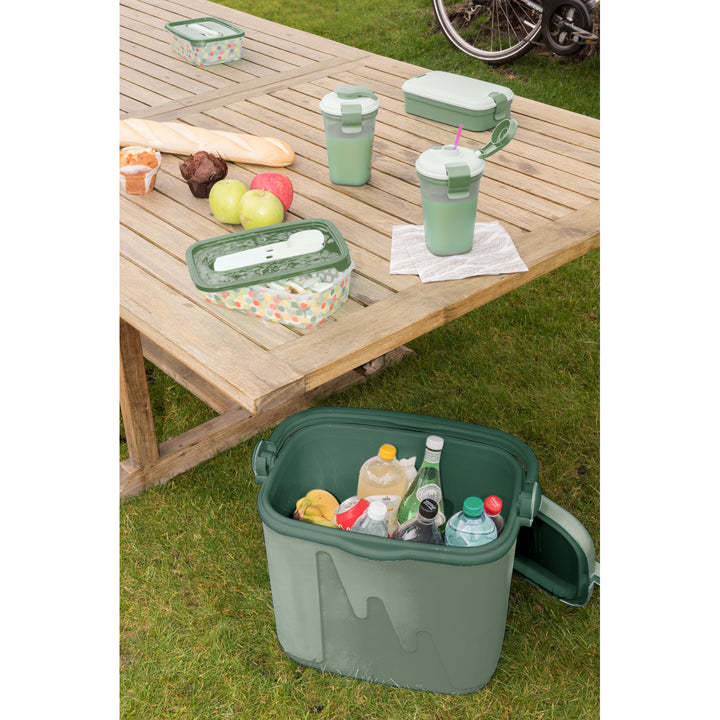 Réfrigérateur de voyage Curver, rechargeable, capacité 10L vert