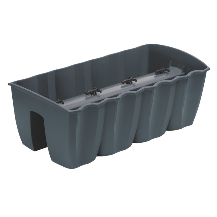 Pot de balustrade de balcon Prosperplast, 58cm, anthracite, DCRO600
