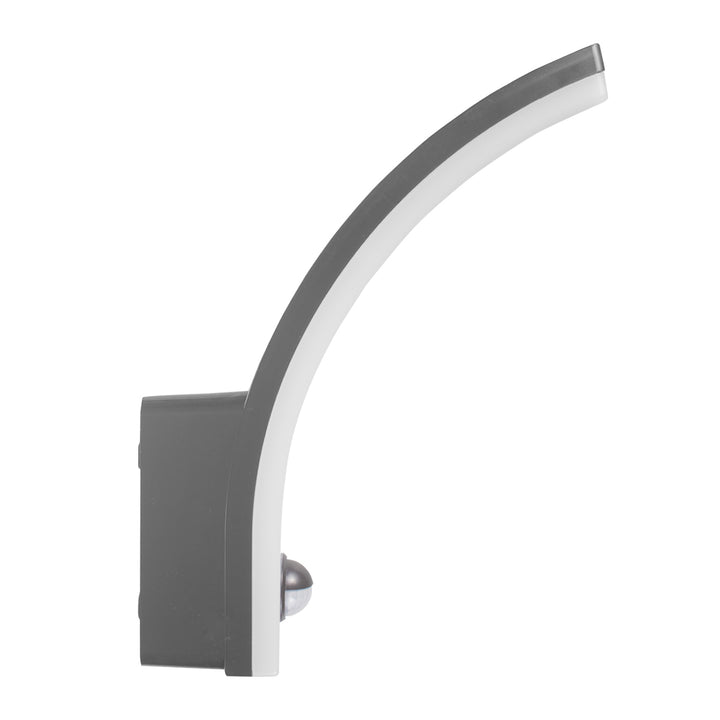 Détecteur de mouvement Maclean Lampe LED, détecteur de mouvement PIR, gris, 20W, IP65, 2000lm, blanc neutre (4000K) MCE512 GR, 2 pièces