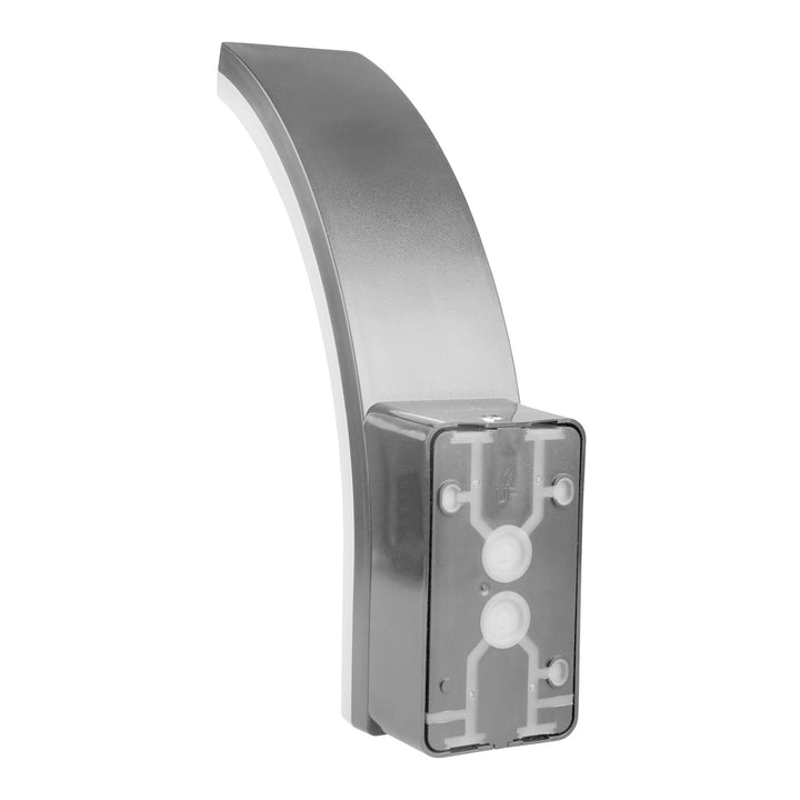Détecteur de mouvement Maclean Lampe LED, détecteur de mouvement PIR, gris, 20W, IP65, 2000lm, blanc neutre (4000K) MCE512 GR, 2 pièces