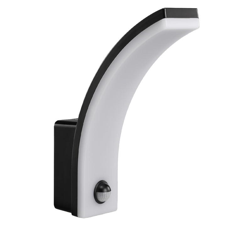 Détecteur de mouvement Maclean Lampe LED, détecteur de mouvement PIR, noir, 20W, IP65, 2000lm, blanc neutre (4000K) MCE512 B, 2 pièces