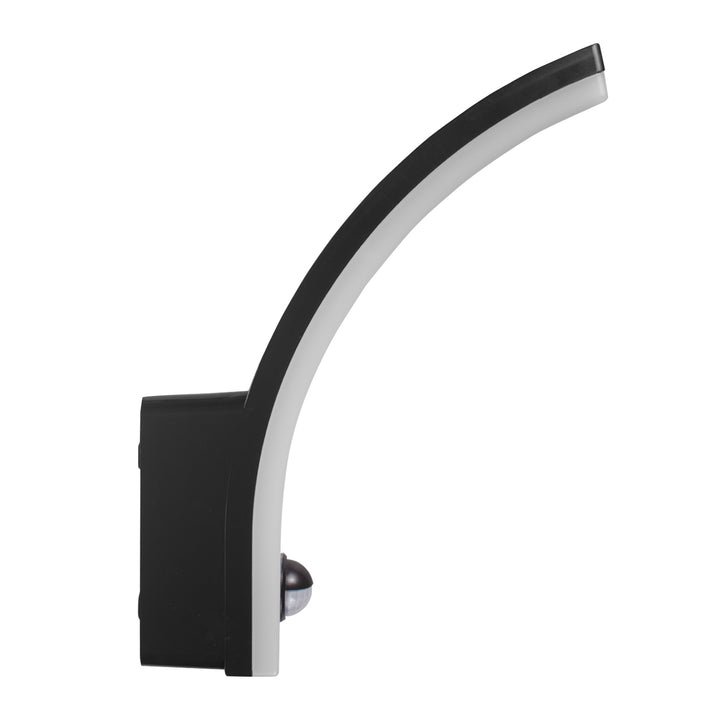 Détecteur de mouvement Maclean Lampe LED, détecteur de mouvement PIR, noir, 20W, IP65, 2000lm, blanc neutre (4000K) MCE512 B, 2 pièces
