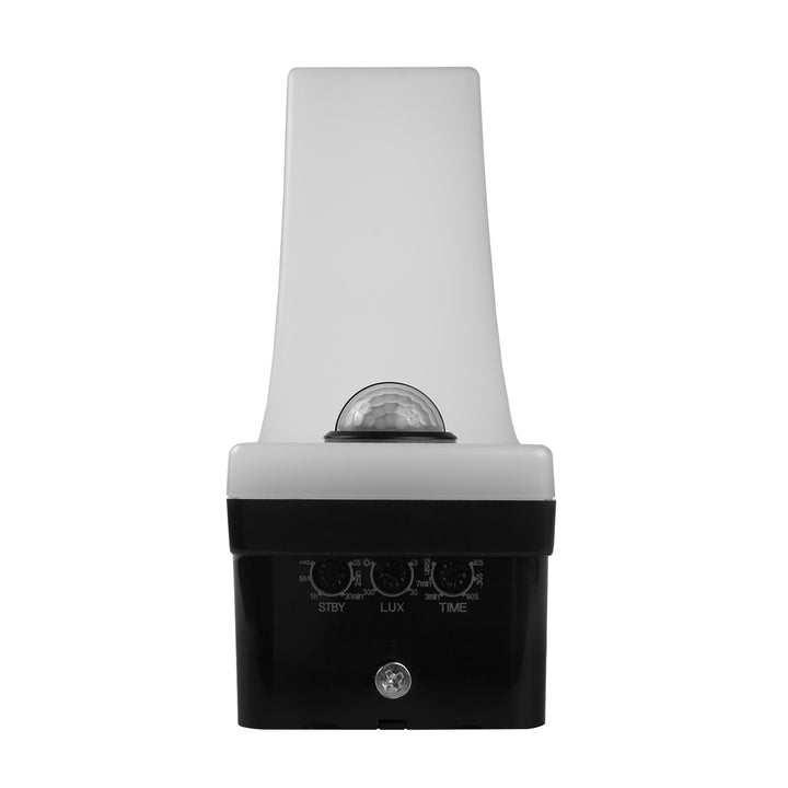 Détecteur de mouvement Maclean Lampe LED, détecteur de mouvement PIR, noir, 20W, IP65, 2000lm, blanc neutre (4000K) MCE512 B, 2 pièces