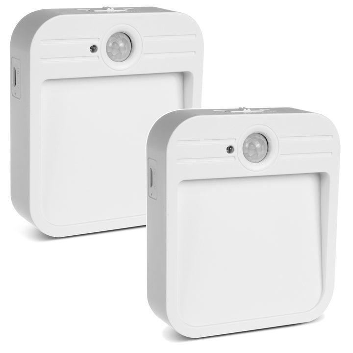 Lampe d'escalier Maclean LED, avec détecteur de mouvement, temp. 4000K, 3.7V/500mAh, 4 LED, portée 3-4m, MCE236, 2 pièces