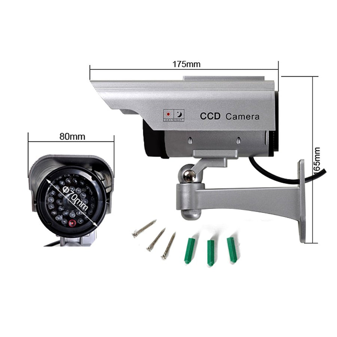 Caméra factice SOL1200 Diode solaire clignotante 4 pièces
