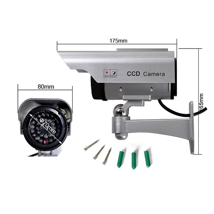 Caméra factice SOL1200 Diode solaire clignotante 4 pièces