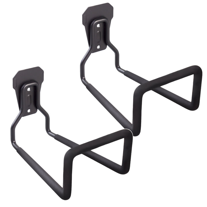 Support mural de garage Maclean, pour pneus, outils de jardin, échelle, tuyaux, vélos, acier, charge max. 35kg, MC-441, 2 pièces