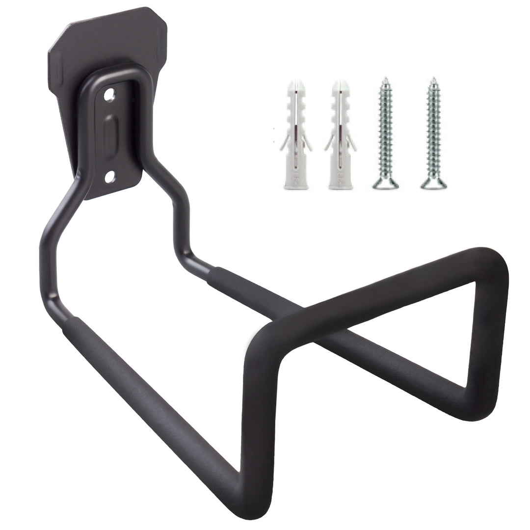 Support mural de garage Maclean, pour pneus, outils de jardin, échelle, tuyaux, vélos, acier, charge max. 35kg, MC-441, 4 pièces