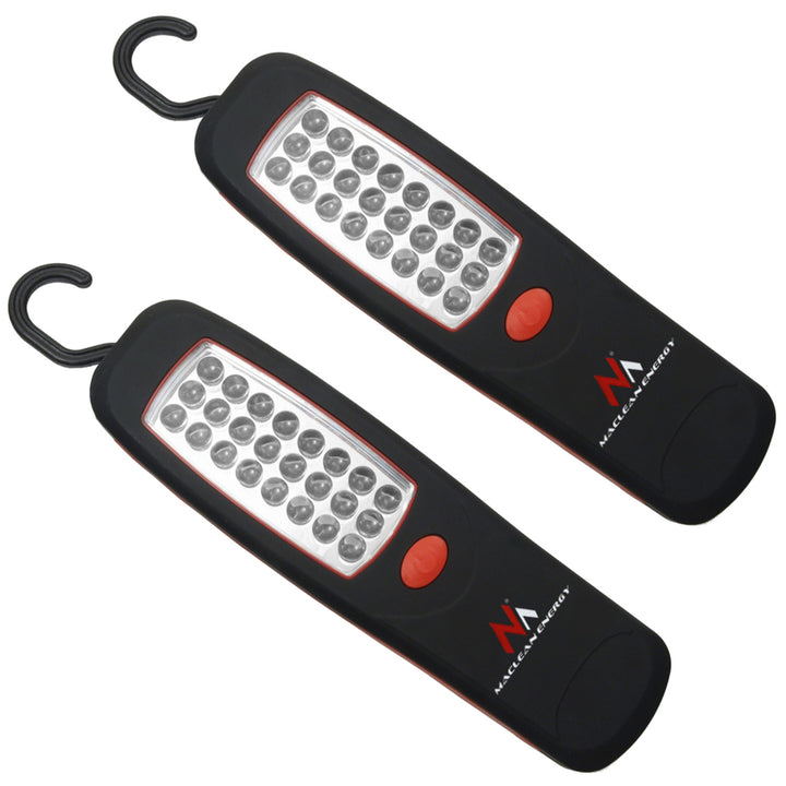 Lampe d'atelier Maclean 24 LED, aimant, crochet, MCE03 2 pièces