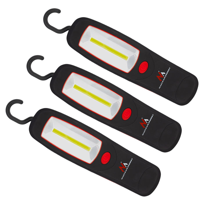 Maclean 24 LED werkplaatslamp, magneet, haak, MCE03 3-delige set