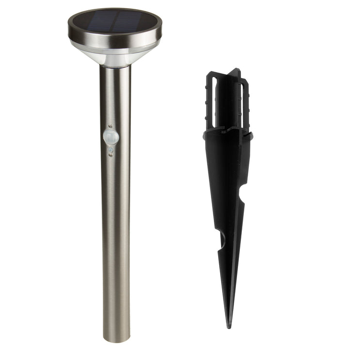 Maclean Solar LED Light, avec capteur, 3 modes, plug-in, Li-ion 18650, IP44, 3.7V, 1200 mAh, Chrome mat, MCE465 C/M, 6 pièces