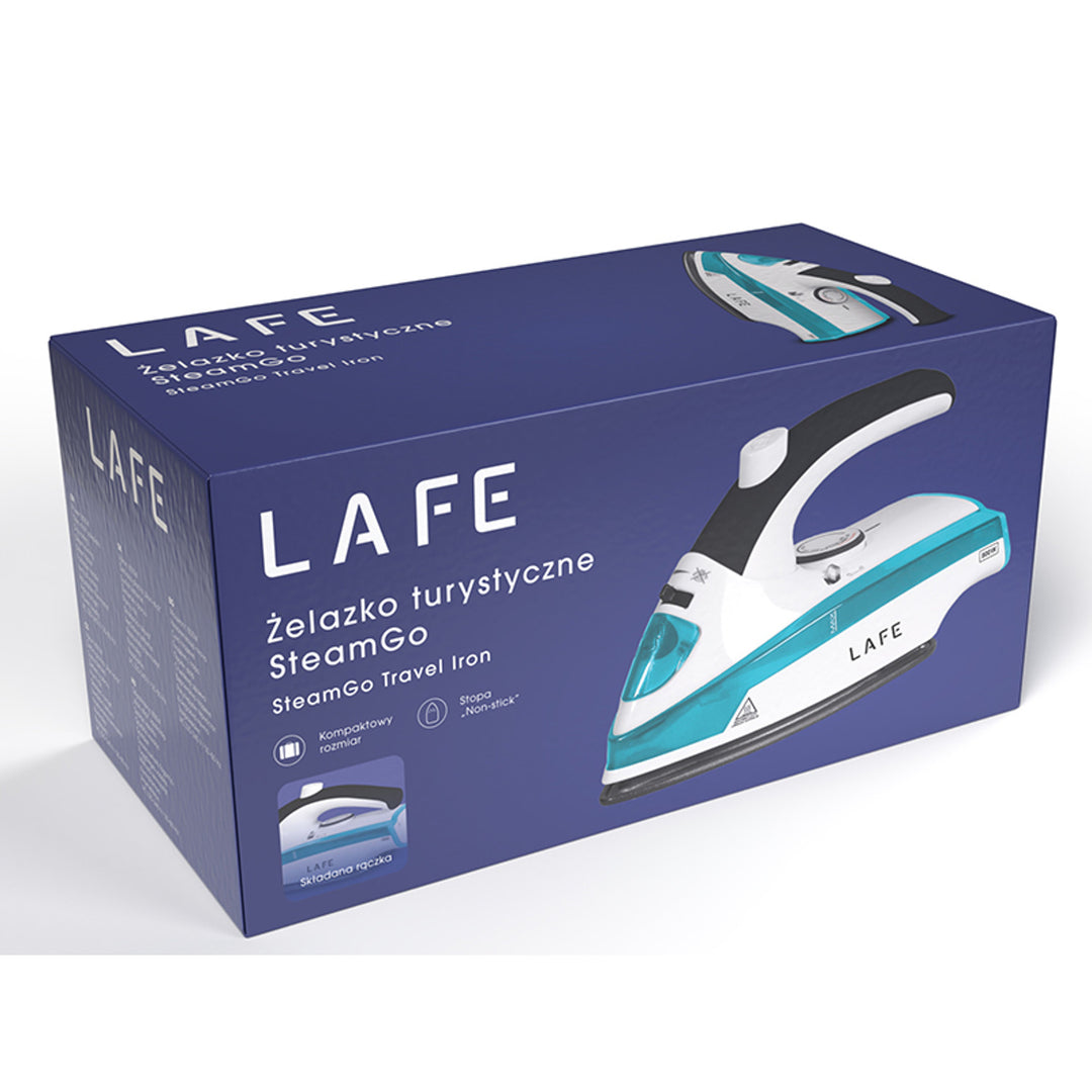 Fer à repasser touristique Lafe, vapeur, 800W, semelle antiadhésive en téflon, SteamGo