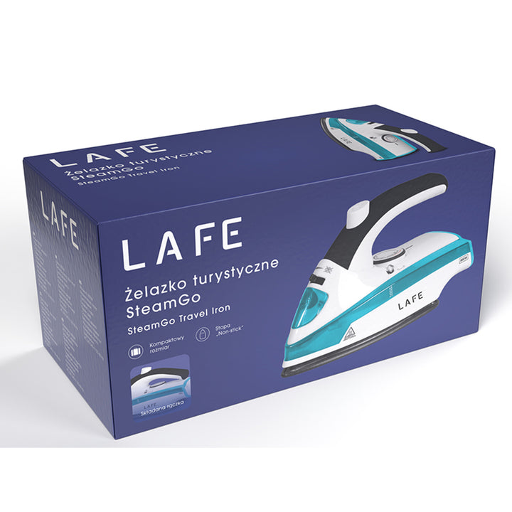 Fer à repasser touristique Lafe, vapeur, 800W, semelle antiadhésive en téflon, SteamGo