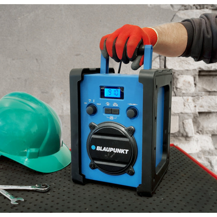 Radio portable Blaupunkt, Bluetooth, AUX, écran LCD, PP30 chantier