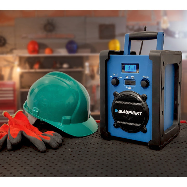 Radio portable Blaupunkt, Bluetooth, AUX, écran LCD, PP30 chantier