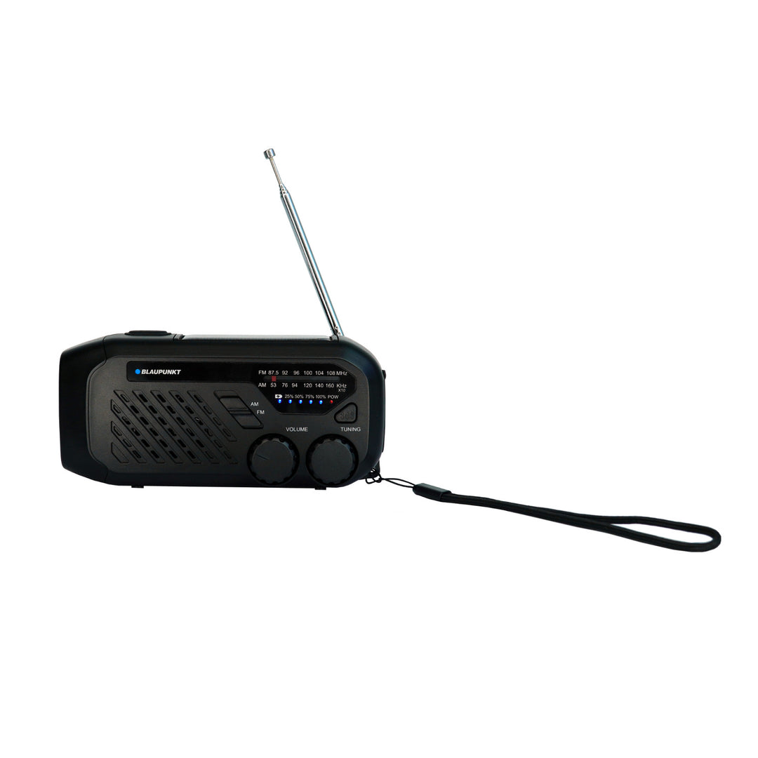 Radio Blaupunkt secteur/batterie, torche LED, indication SOS, antenne, ER10