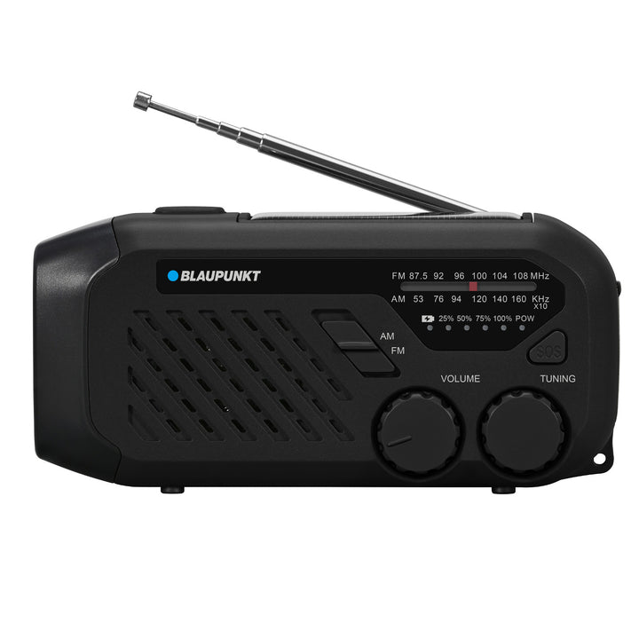 Radio Blaupunkt secteur/batterie, torche LED, indication SOS, antenne, ER10