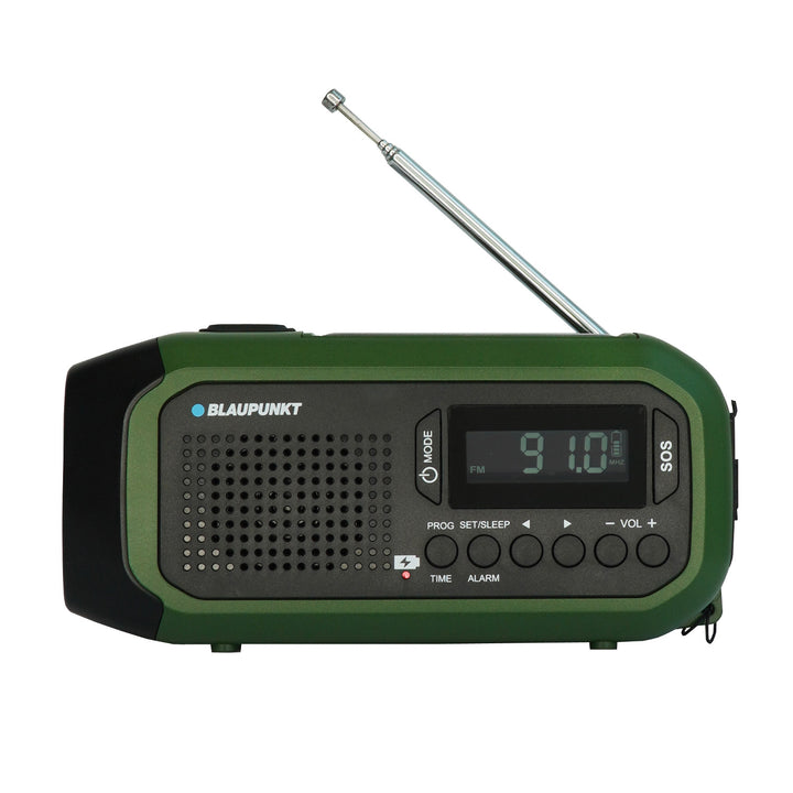 Radio Blaupunkt secteur/batterie, torche LED, indication SOS, antenne, ER20