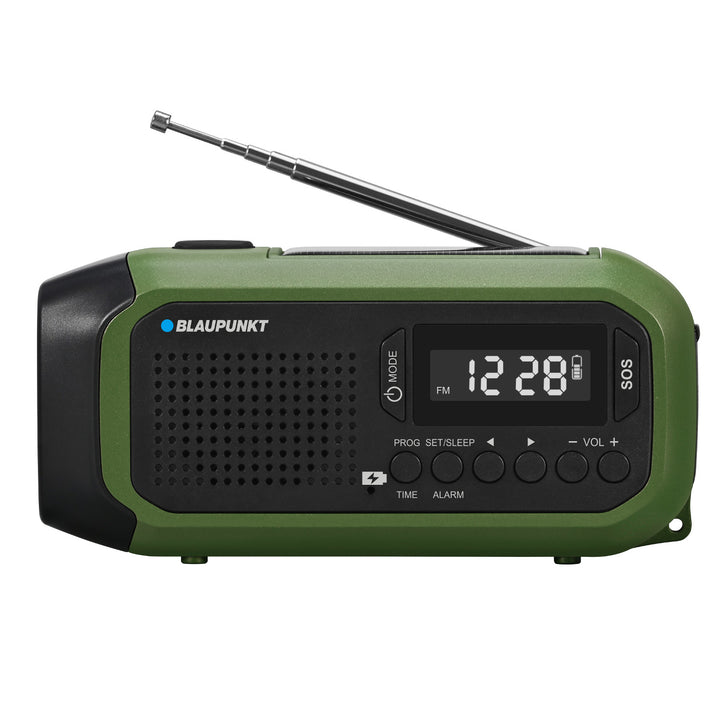 Radio Blaupunkt secteur/batterie, torche LED, indication SOS, antenne, ER20