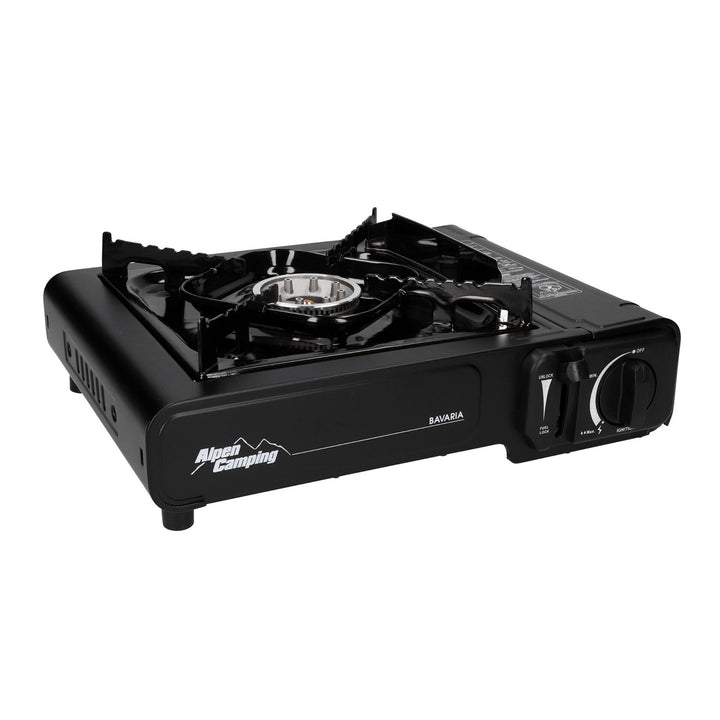 Réchaud de camping Alpen Camping, puissance : 2,0 kW, consommation de gaz 146g/h, type de gaz - butane, BAVARIA