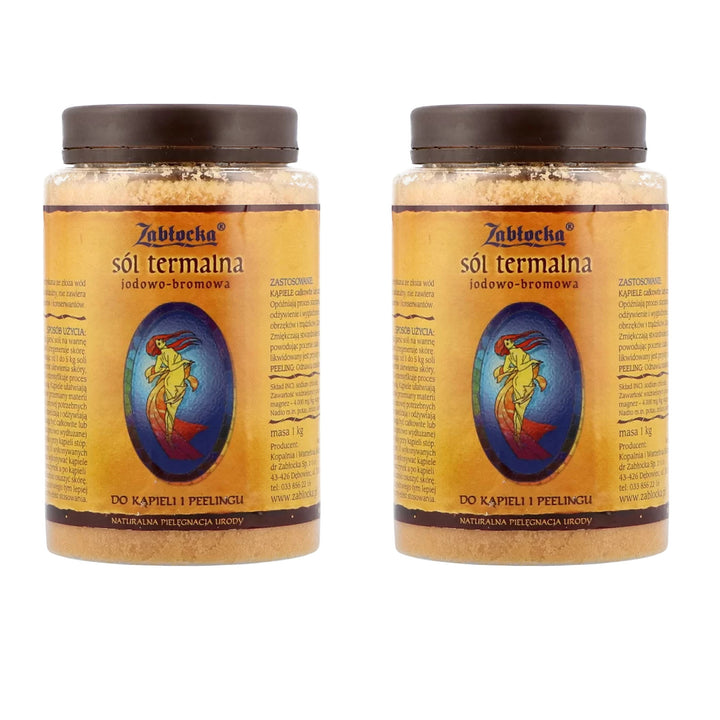 Sel thermal iode-brome, Zablocka - pour le bain et l'épluchage, 1 kg 2 pièces