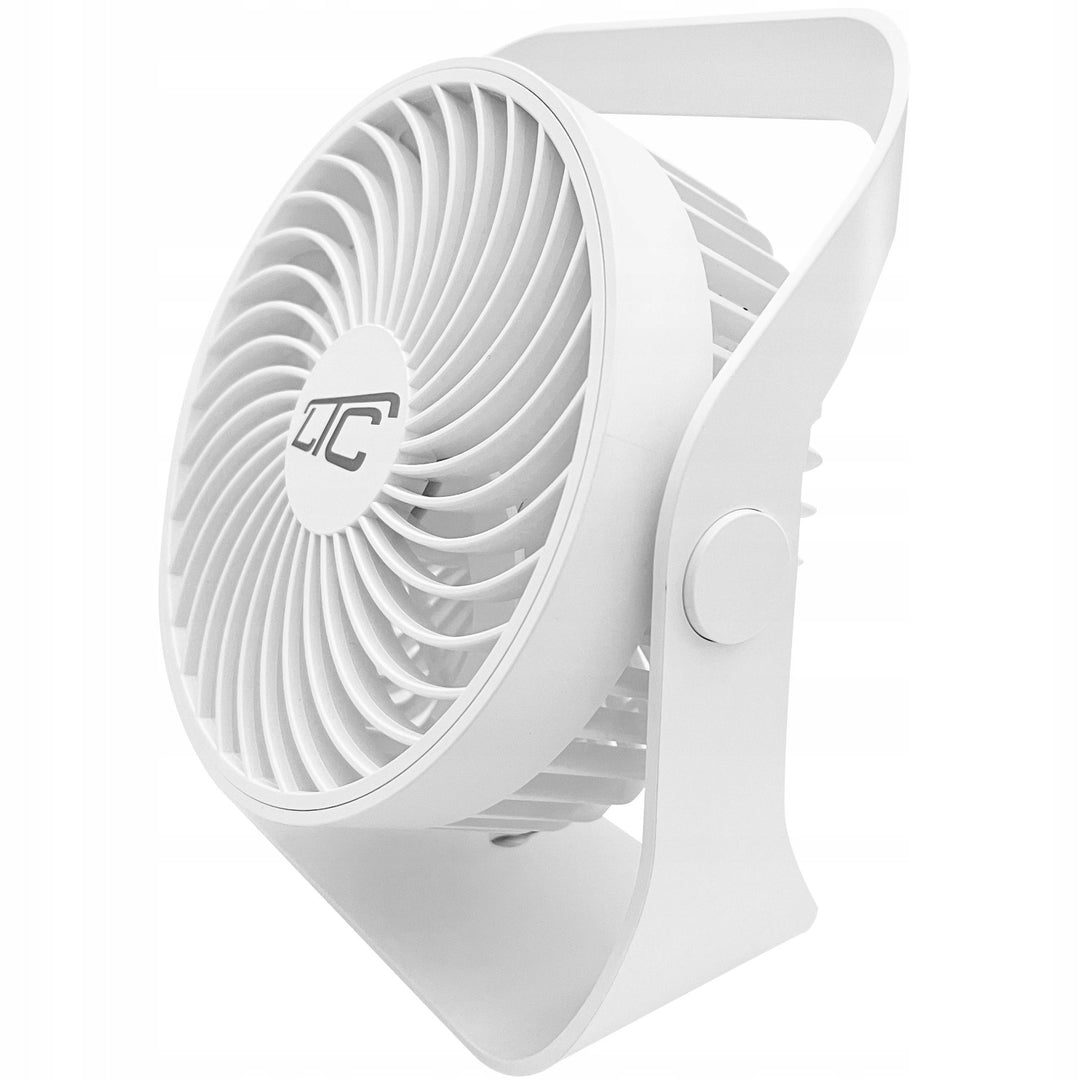 Ventilateur de bureau sans fil LTC, chargeur USB C, 4 niveaux de vitesse, batterie 2000 mAh, LXWB16