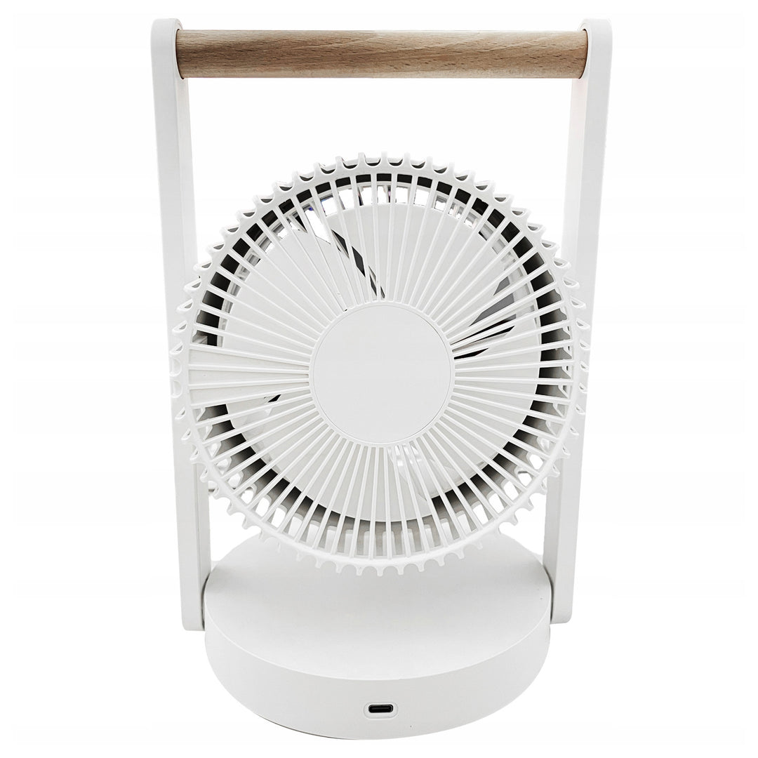 Ventilateur de bureau sans fil LTC, veilleuse et affichage LED, 5 niveaux de vitesse, batterie 3600 mAh, LXWB17