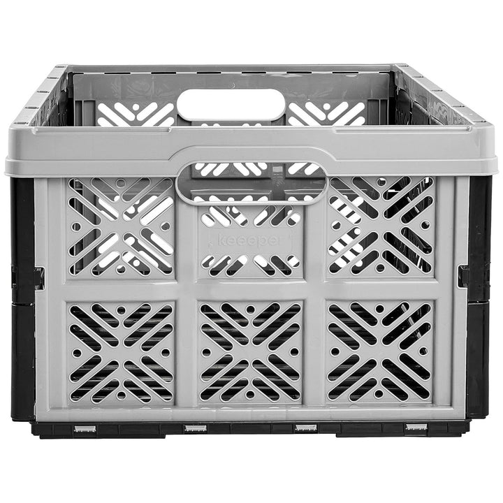 Panier pliant en plastique Keeeper, 32L, gris-noir
