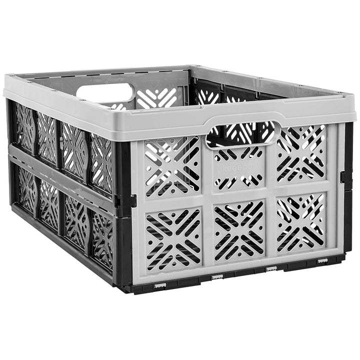 Panier pliant en plastique Keeeper, 32L, gris-noir
