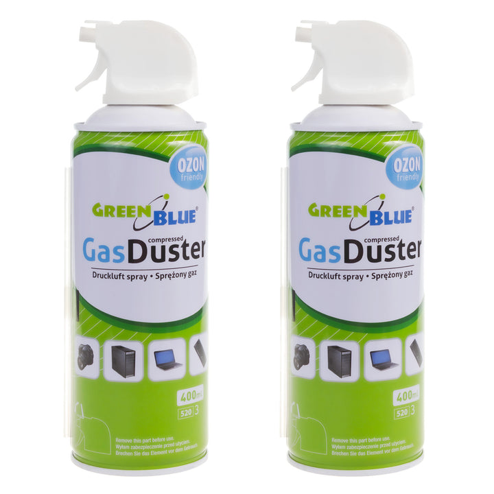 GreenBlue GB400 air comprimé 400ml pistolet atomiseur - pistolet spray, 2 pièces