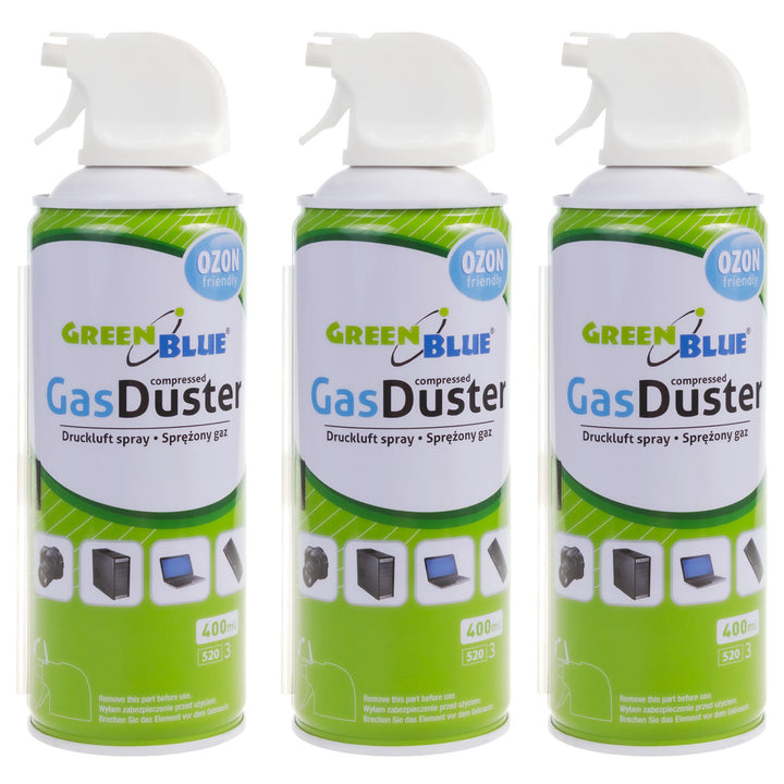 GreenBlue GB400 air comprimé 400ml pistolet atomiseur - pistolet spray, 3 pièces