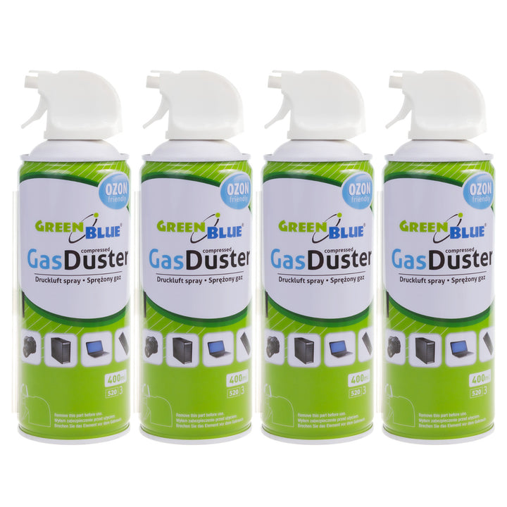 Air comprimé GreenBlue GB400 400ml atomiseur de pistolet - spray de pistolet, 4 pièces