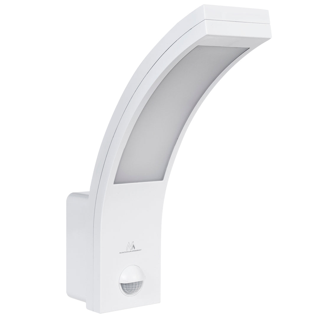 Lampe LED à détecteur de mouvement Maclean, détecteur de mouvement PIR, blanc, 10W, IP54, 750lm, blanc neutre (4000K) MCE244 W