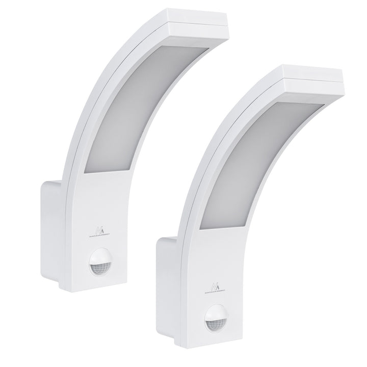 Lampe LED à détecteur de mouvement Maclean, détecteur de mouvement PIR, blanc, 10W, IP54, 750lm, blanc neutre (4000K) MCE244 W