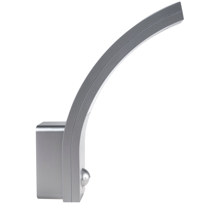 Détecteur de mouvement Maclean Lampe LED, détecteur de mouvement PIR, argent, 10W, IP54, 750lm, blanc neutre (4000K) MCE244 S, 2 pièces