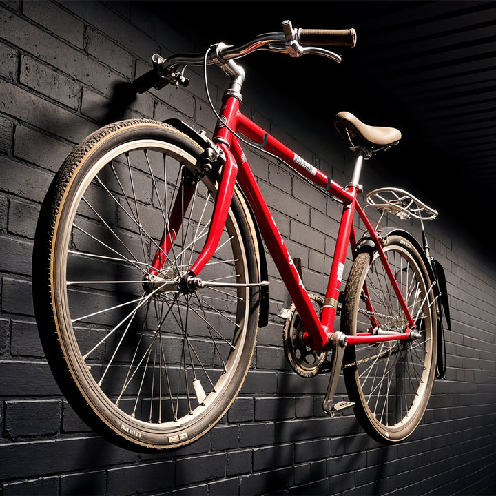 Jeu de 8 supports muraux Maclean, pour pneus, roues, échelle, vélo, acier, charge max. 22kg/support, MC-489