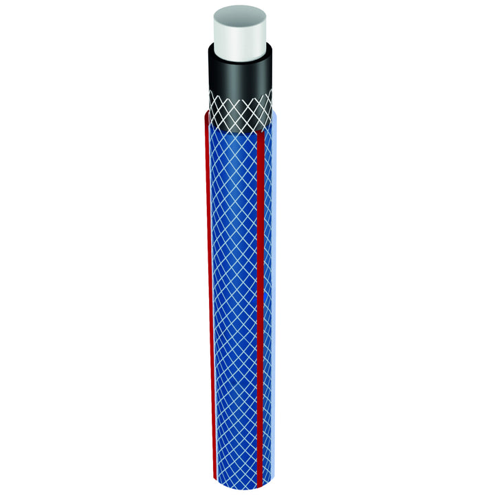 Vartco Light Blue 1" 50m 4-ply 22 bar garden hose