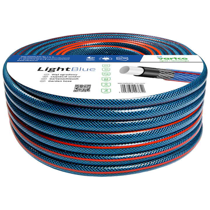 Vartco Light Blue 1" 50m 4-ply 22 bar garden hose