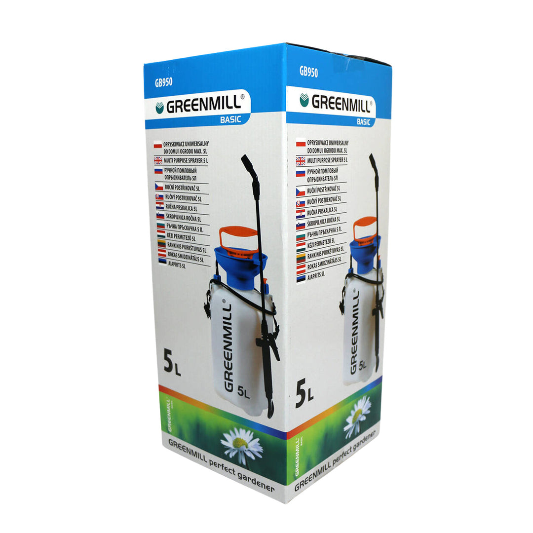 Pulvérisateur polyvalent Greenmill, pressurisé, capacité 5 litres, GB950