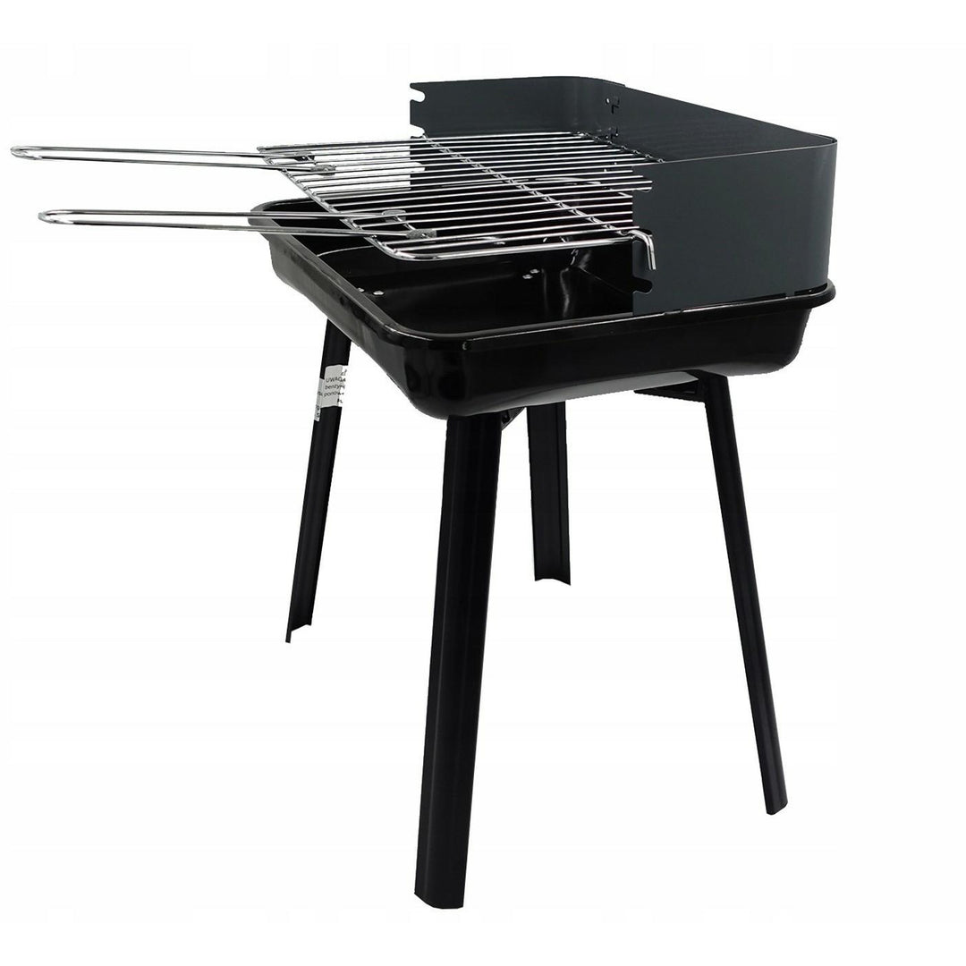 Gril à charbon de bois Master Grill & Party, rectangulaire, pliable, portable, MG936