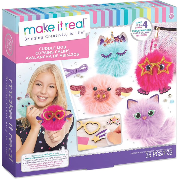 Kit de création de porte-clés Make it Real - Fluffy Friend